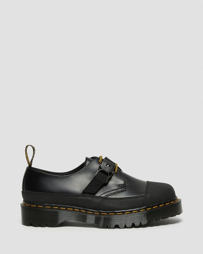 Dr Martens 1461 Made In England Bex Tech Smooth Leren Oxford Schoenen Heren Zwart | NL 221MQZ